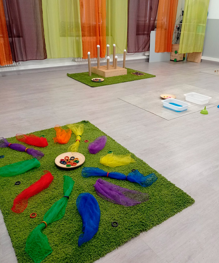 sala-juegos Sala preparada con juegos para niños